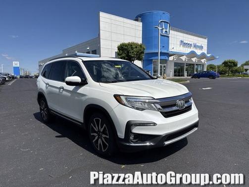 White Diamond Pearl 2019 Honda Pilot Elite