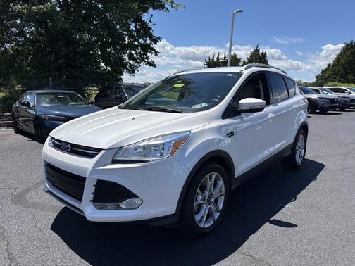 White Platinum Metallic Tri Coat 2016 Ford Escape Titanium