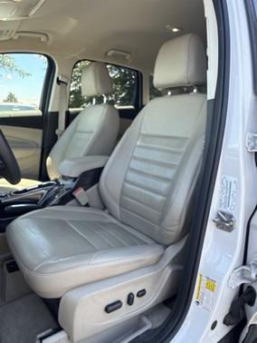 White Platinum Metallic Tri Coat 2016 Ford Escape Titanium