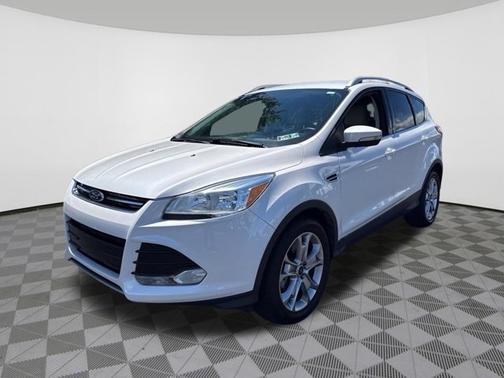 White Platinum Metallic Tri Coat 2016 Ford Escape Titanium