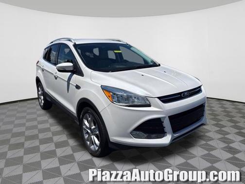 White Platinum Metallic Tri Coat 2016 Ford Escape Titanium
