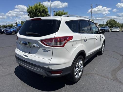 White Platinum Metallic Tri Coat 2016 Ford Escape Titanium