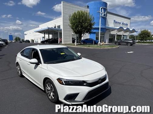 Platinum White Pearl 2023 Honda Civic LX