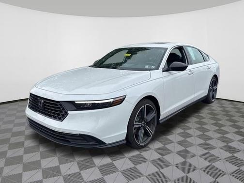 Platinum White Pearl 2025 Honda Accord Hybrid Sport