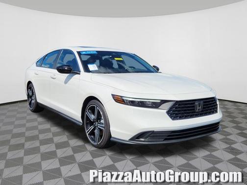 Platinum White Pearl 2025 Honda Accord Hybrid Sport