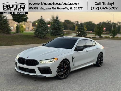 Alpine White 2022 BMW M8 Gran Coupe Competition
