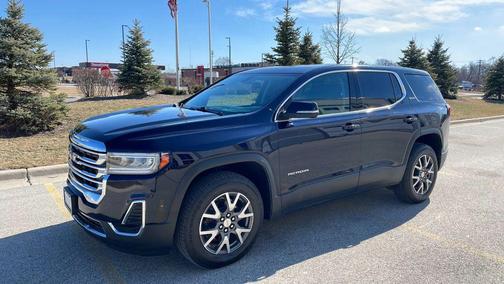 Midnight Blue Metallic 2021 GMC Acadia FWD SLE