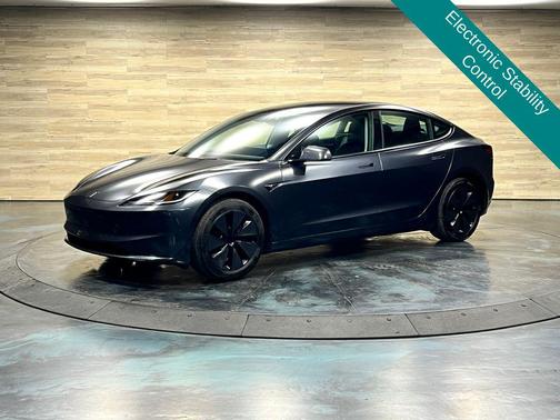 Stealth Grey 2025 Tesla Model 3 Long Range