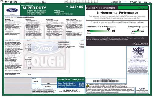 Agate Black Metallic 2026 Ford F-350 Platinum