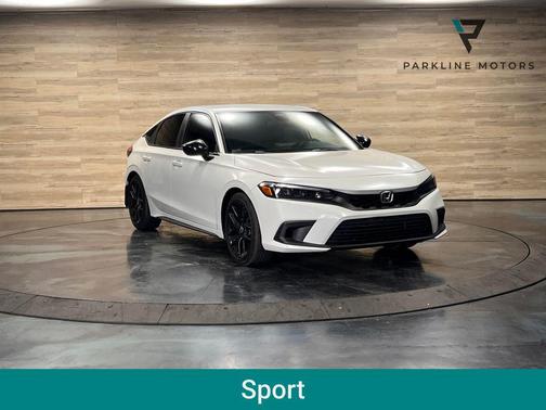 Platinum White Pearl 2024 Honda Civic Sport