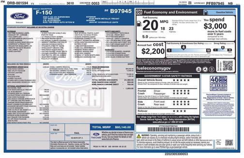 Star White Metallic Tri-Coat 2023 Ford F-150 King Ranch