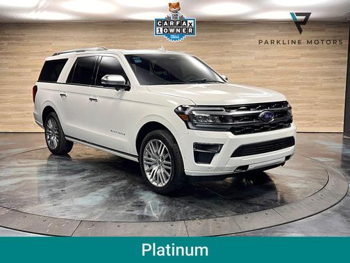 Star White Metallic Tri-Coat 2024 Ford Expedition Max Platinum