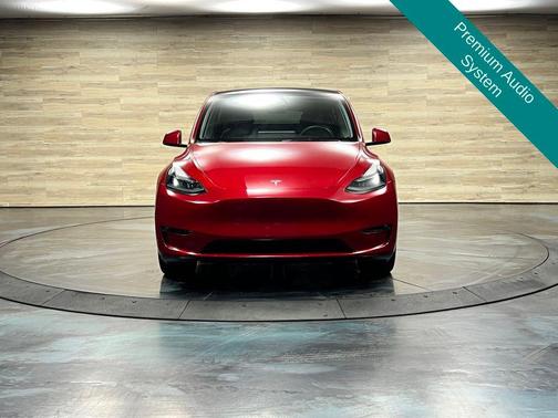 Red Multi-Coat 2023 Tesla Model Y Long Range Dual Motor All-Wheel Drive