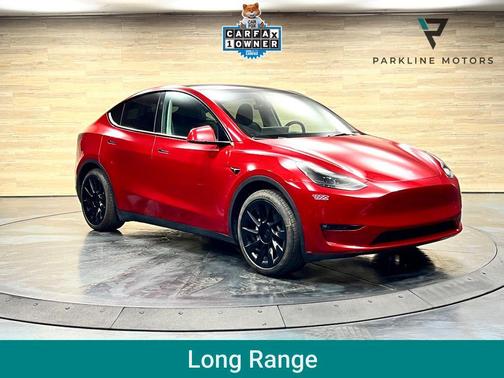 Red Multi-Coat 2023 Tesla Model Y Long Range Dual Motor All-Wheel Drive