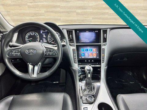 Majestic White 2023 INFINITI Q50 3.0t LUXE