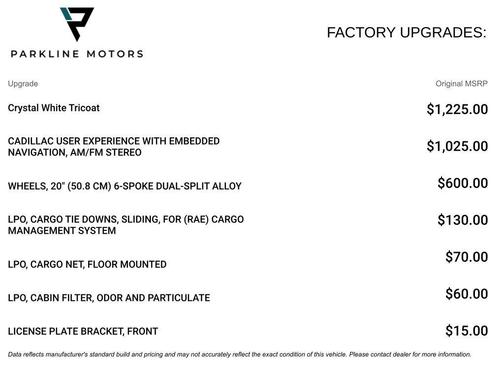 Crystal White Tricoat 2020 Cadillac XT5 Sport