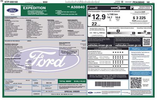 Agate Black Metallic 2023 Ford Expedition Max Platinum
