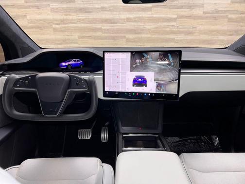 Deep Blue Metallic 2023 Tesla Model X Plaid Tri Motor All-Wheel Drive