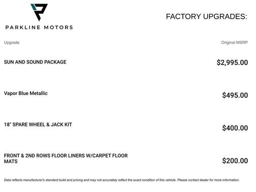 Vapor Blue Metallic 2025 Ford Explorer ST
