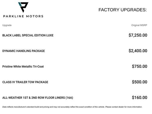 Pristine White Metallic Tri-Coat 2023 Lincoln Aviator Black Label AWD