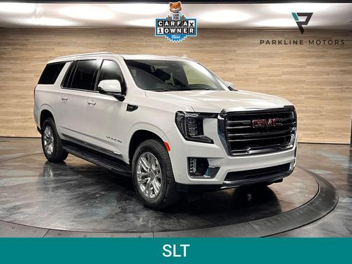 White Frost Tricoat 2023 GMC Yukon XL SLT