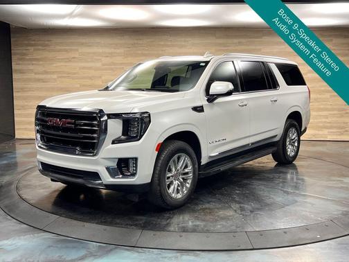 White Frost Tricoat 2023 GMC Yukon XL SLT