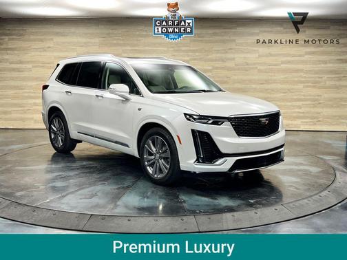 Crystal White Tricoat 2025 Cadillac XT6 Premium Luxury FWD