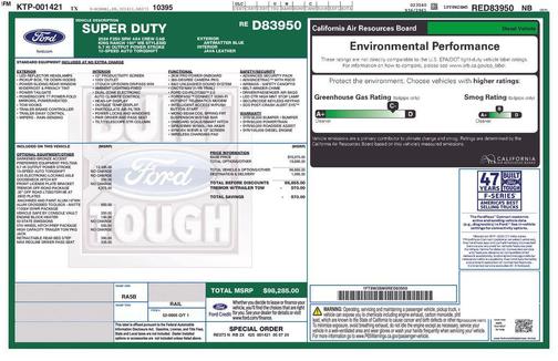 Antimatter Blue Metallic 2024 Ford F-250 King Ranch