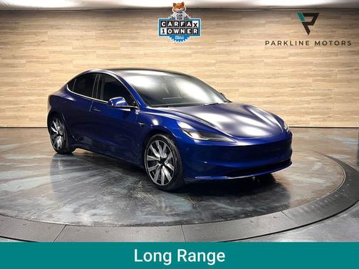 Deep Blue Metallic 2024 Tesla Model 3 Long Range