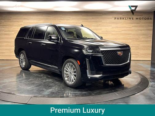 Dark Moon Blue Metallic 2021 Cadillac Escalade ESV Premium Luxury