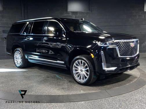 Dark Moon Blue Metallic 2021 Cadillac Escalade ESV Premium Luxury