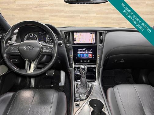 Majestic White 2021 INFINITI Q60 3.0t Red Sport 400