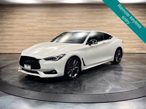 Majestic White 2021 INFINITI Q60 3.0t Red Sport 400
