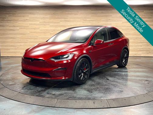 Ultra Red 2024 Tesla Model X Plaid Tri Motor All-Wheel Drive