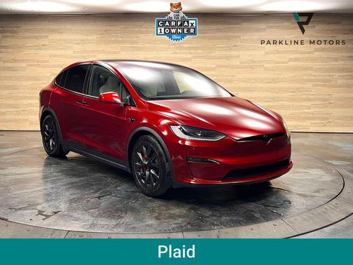 Ultra Red 2024 Tesla Model X Plaid Tri Motor All-Wheel Drive