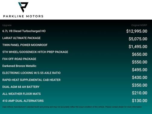 Darkened Bronze Metallic 2025 Ford F-350 Lariat