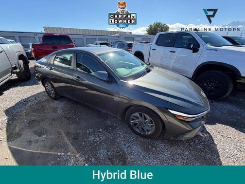 Amazon Gray 2025 Hyundai ELANTRA HEV Blue