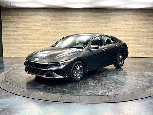 Amazon Gray 2025 Hyundai ELANTRA HEV Blue
