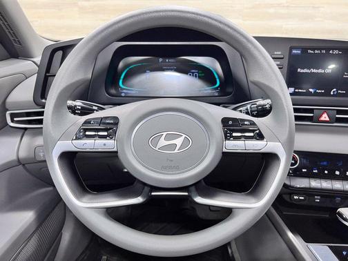 Amazon Gray 2025 Hyundai ELANTRA HEV Blue