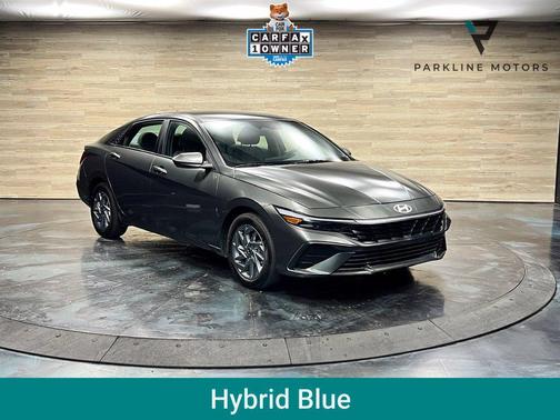 Amazon Gray 2025 Hyundai ELANTRA HEV Blue