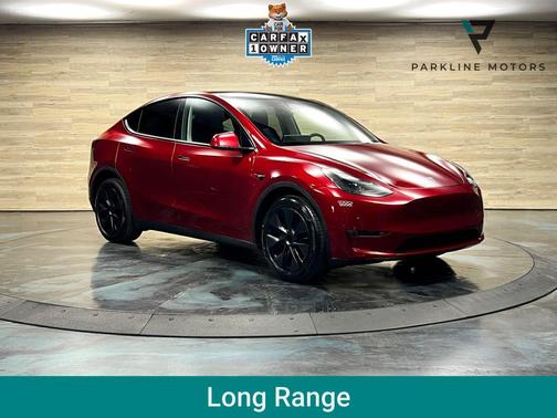 Ultra Red 2025 Tesla Model Y Long Range Dual Motor All-Wheel Drive