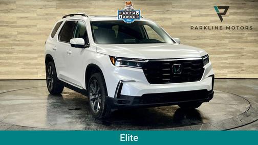Platinum White 2025 Honda Pilot Elite