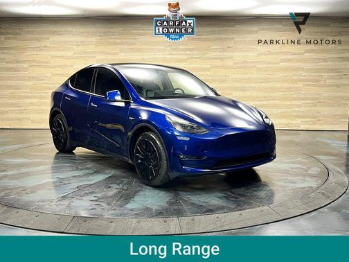 Deep Blue Metallic 2025 Tesla Model Y Long Range Dual Motor All-Wheel Drive