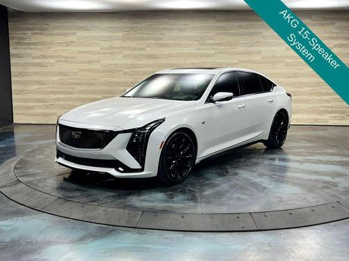 Crystal White Tricoat 2025 Cadillac CT5 Sport
