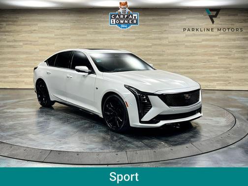 Crystal White Tricoat 2025 Cadillac CT5 Sport