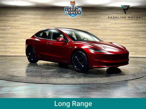 Ultra Red 2025 Tesla Model 3 Long Range