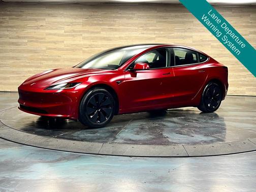 Ultra Red 2025 Tesla Model 3 Long Range