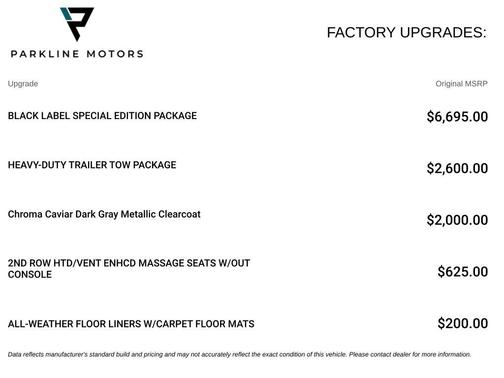 Chroma Caviar Dark Gray Metallic Clearcoat 2024 Lincoln Navigator Black Label