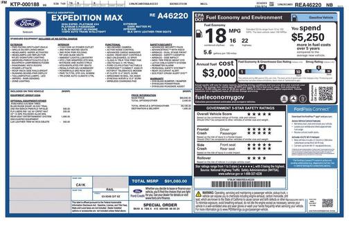 Gray Metallic 2024 Ford Expedition Max Platinum