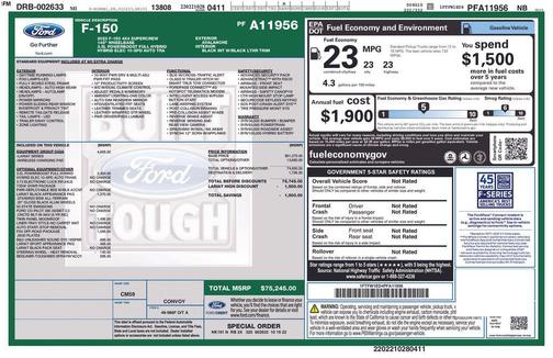 Avalanche 2023 Ford F-150 Lariat